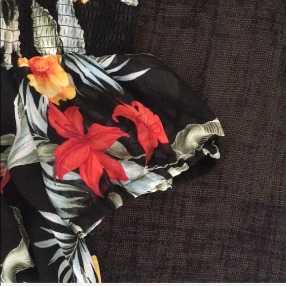 Forever 21 PLUS Black Floral Sheer Chiffon Maxi Dress - Picture 5 of 11